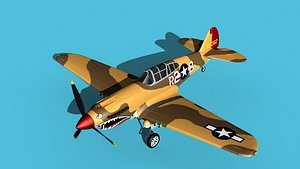 Curtiss P-40B Warhawk V15 USAAF model
