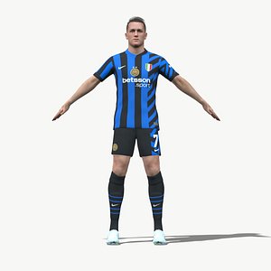 3D model 3D Rigged Piotr Zielinski Inter Milan 2025