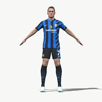 3D Rigged Piotr Zielinski Inter Milan 2025