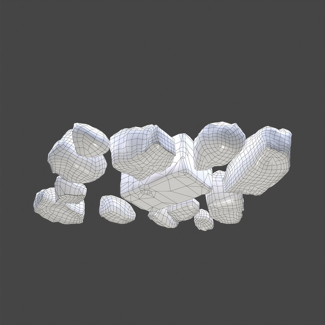 Clay Chunks 3D Model - TurboSquid 1789356