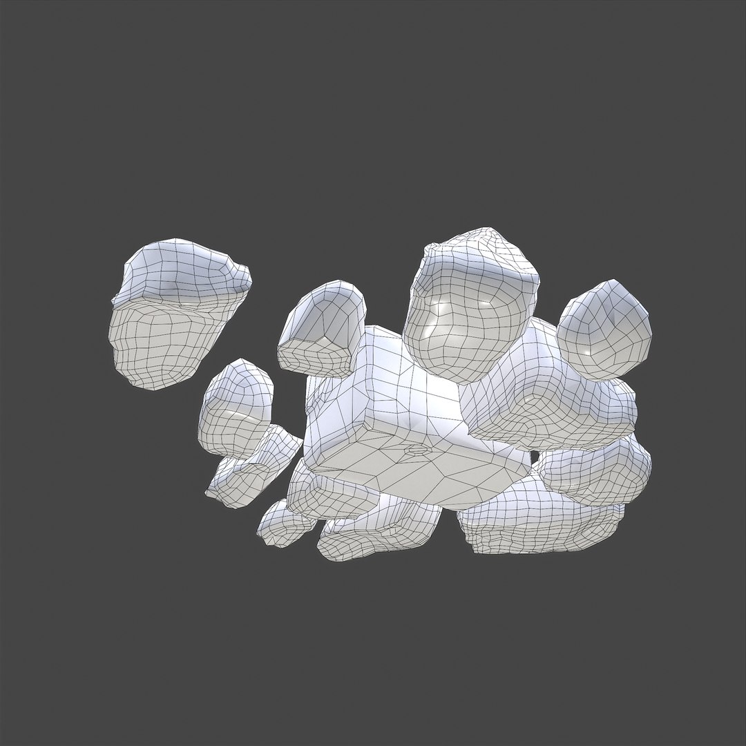 Clay Chunks 3D Model - TurboSquid 1789356