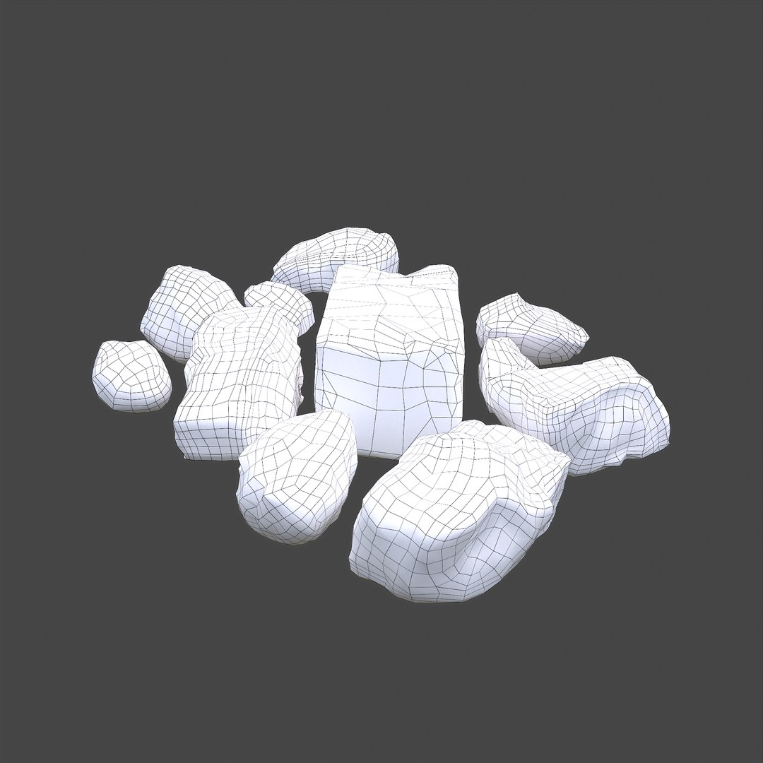 Clay Chunks 3D Model - TurboSquid 1789356