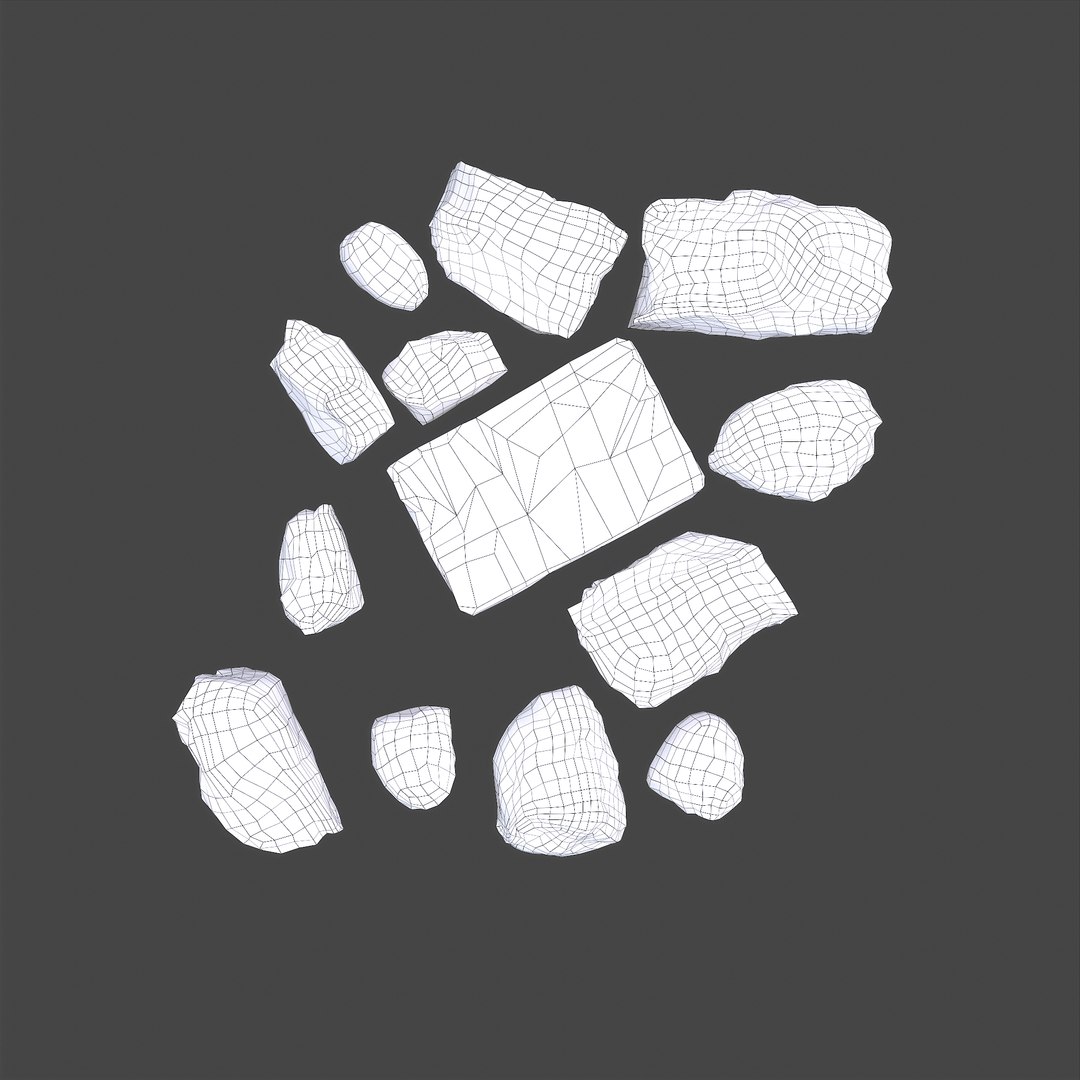Clay Chunks 3D Model - TurboSquid 1789356