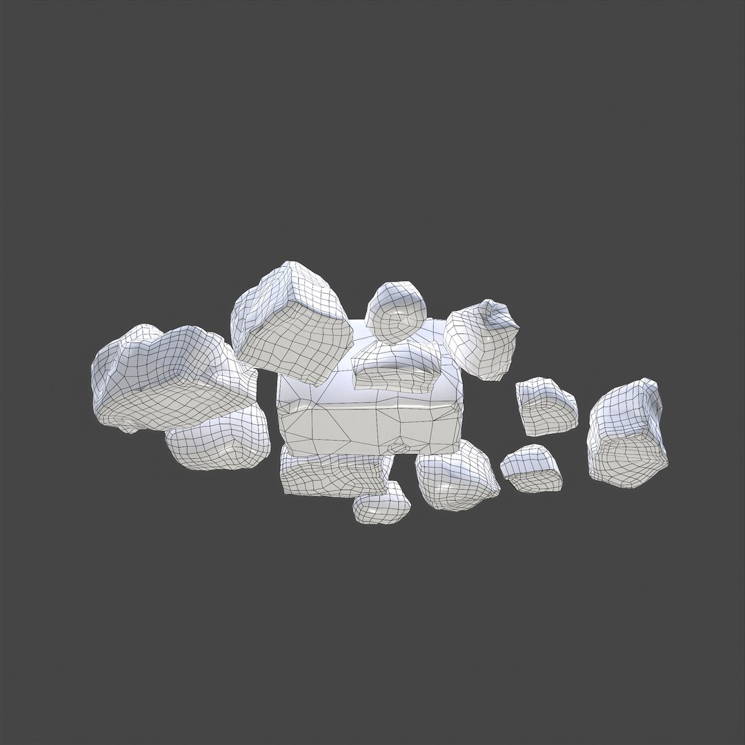 Clay Chunks 3D Model - TurboSquid 1789356