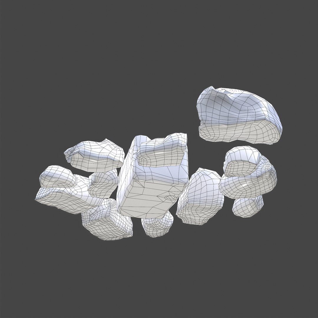 Clay Chunks 3D Model - TurboSquid 1789356
