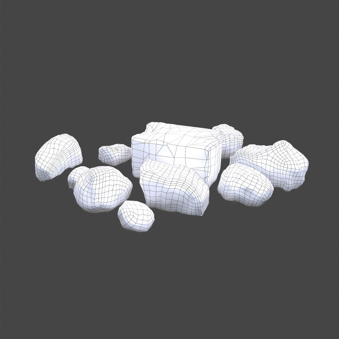 Clay Chunks 3D Model - TurboSquid 1789356