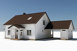3d story single family house model