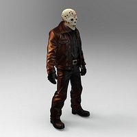 Horror Slasher Killer - 3D Character Model Jason-Inspired