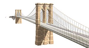3D brooklyn bridge model