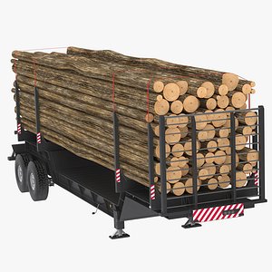Logging Trailer with Logs model