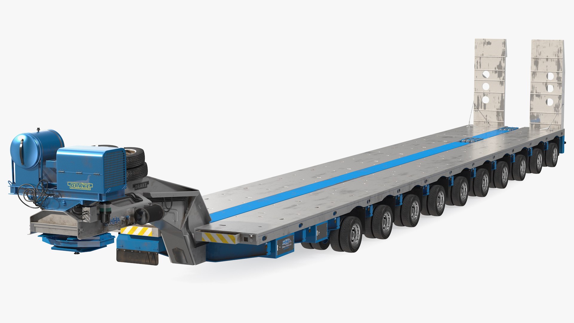 Drake Steerable Low Loader 3D model preview