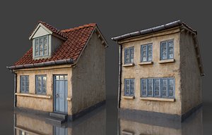 3D model 3D European House A2 model-texture