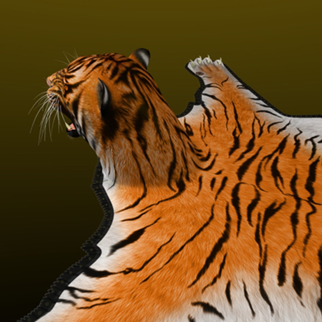 Maya Tiger Skin Rug