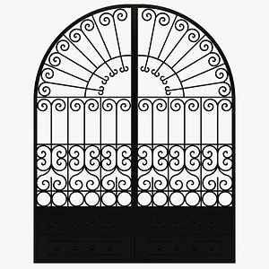3d iron door model
