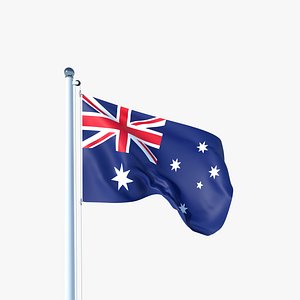 Flag of Australia 3D model