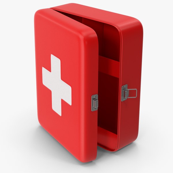 3D model Wall Mount First Aid Box