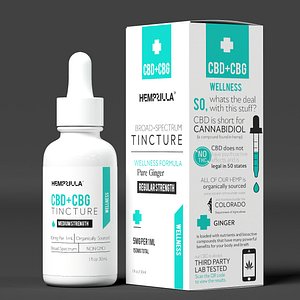 Hempzilla CBD plus CBG Wellness Formula model