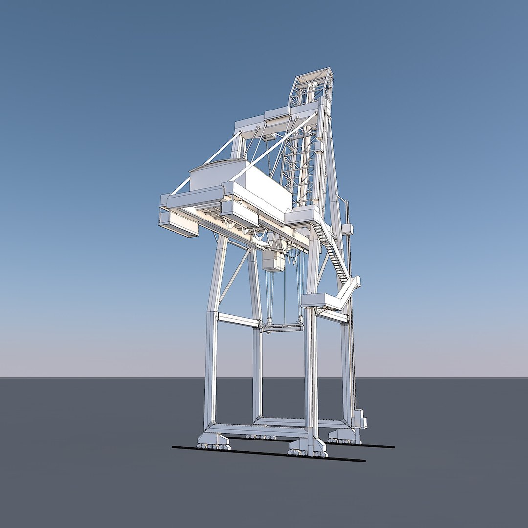 Port Container Crane 3D Model - TurboSquid 1149189