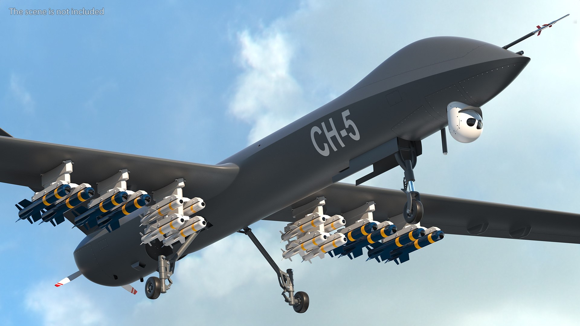 CH-5 Rainbow UAV Armed Rigged 3D model https://p.turbosquid.com/ts-thumb/V8/nWzHlc/tn/ch5rainbowuavarmedriggedc4dmodel006/jpg/1660289675/1920x1080/fit_q87/38723b54fc2c12b25b0107f2541619c7e67801d4/ch5rainbowuavarmedriggedc4dmodel006.jpg