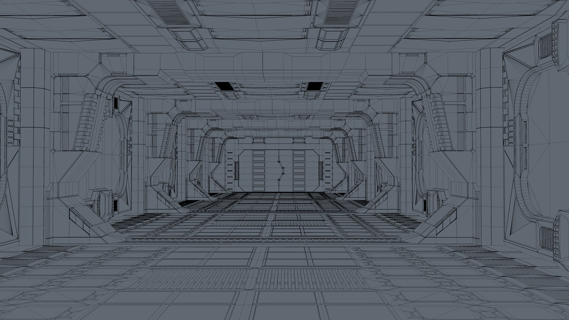 Sci Fi Corridor 3D Model - TurboSquid 1992557