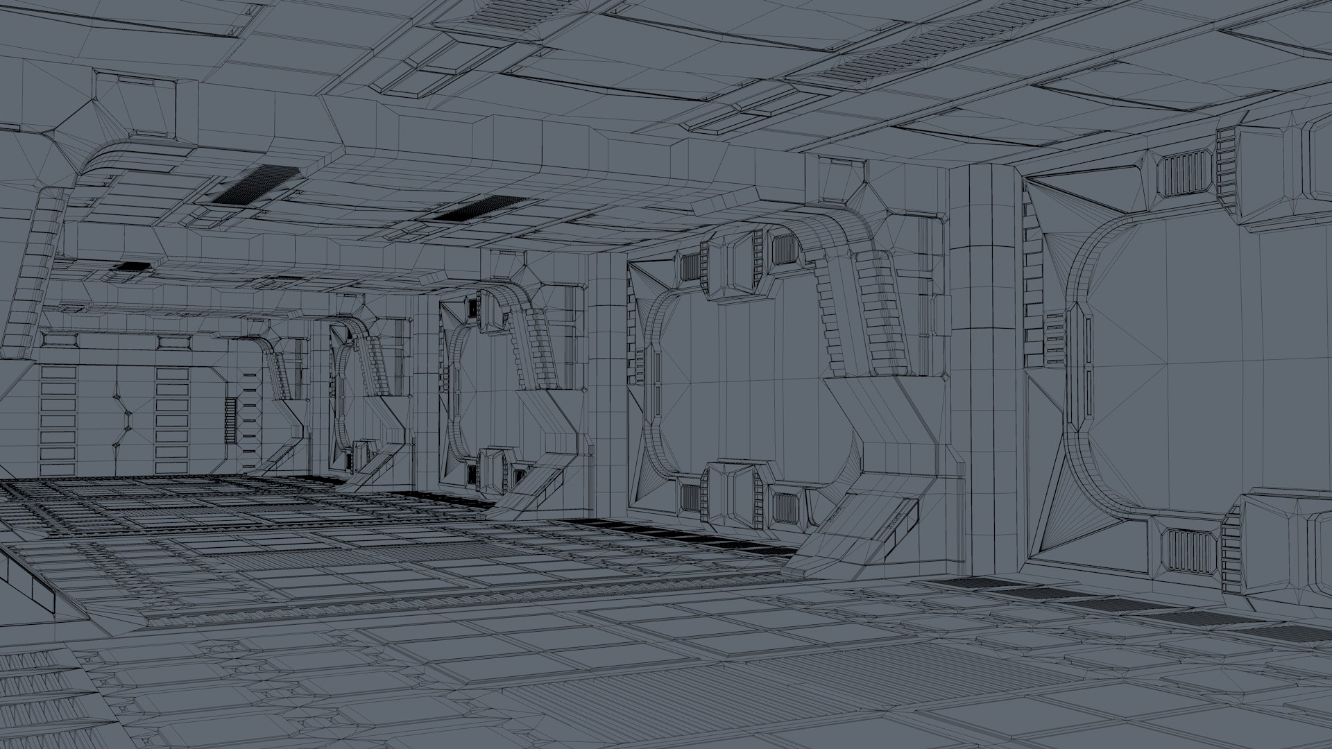 Sci Fi Corridor 3D Model - TurboSquid 1992557