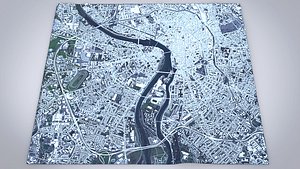 Cityscape Toulouse South-Pyrenees Spain 3D model