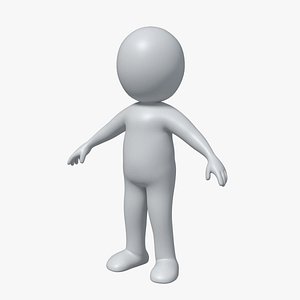 Low Poly Base Mesh Generic Character 3D