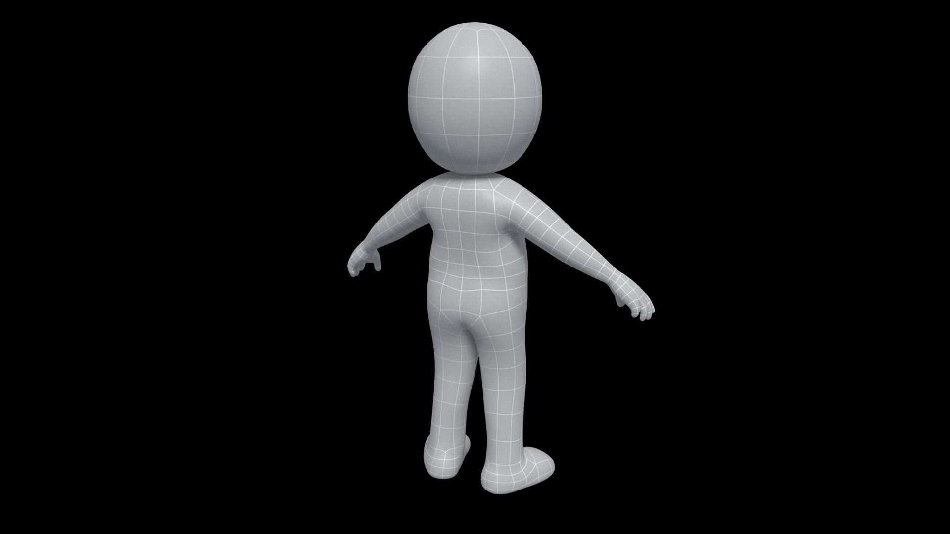 Low Poly Base Mesh Generic Character 3D - TurboSquid 1818013