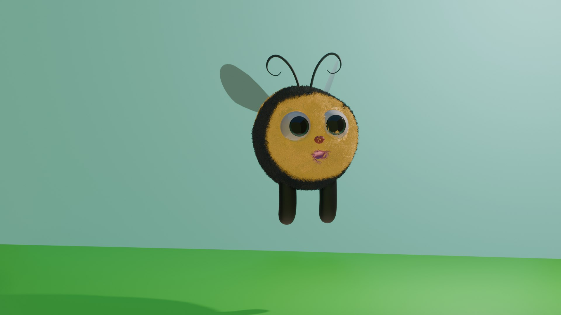 Honey Bee Cartoon 3D Model TurboSquid 2171960