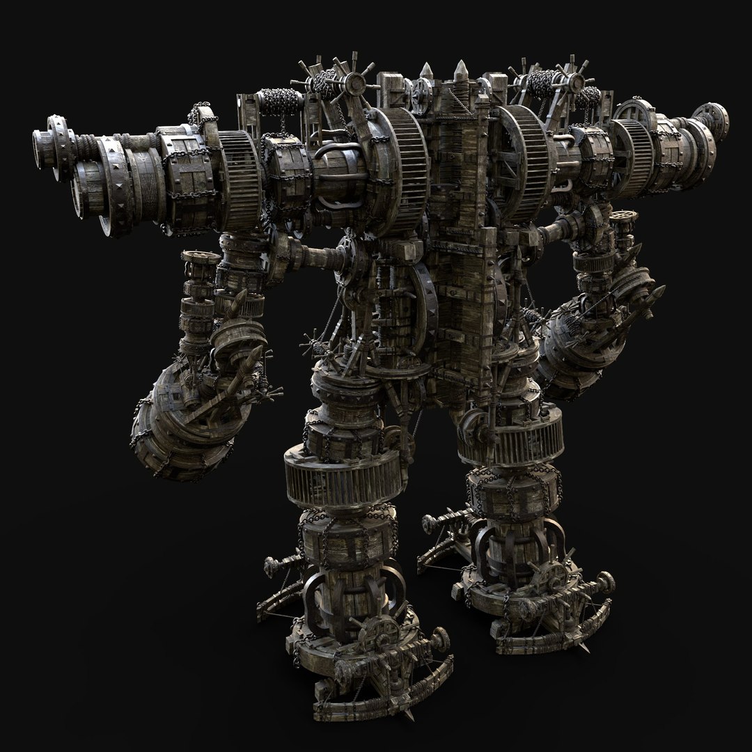 MECH GIANT ROBOT SIEGE WAR MACHINE MEDIEVAL MECHA COLLECTION AAA 3D https://p.turbosquid.com/ts-thumb/V9/2IFMoJ/I7/mech_004_render3/jpg/1647545365/1920x1080/fit_q87/7527e92eb5ede3ebb08d54d6e67b7be92a96e814/mech_004_render3.jpg