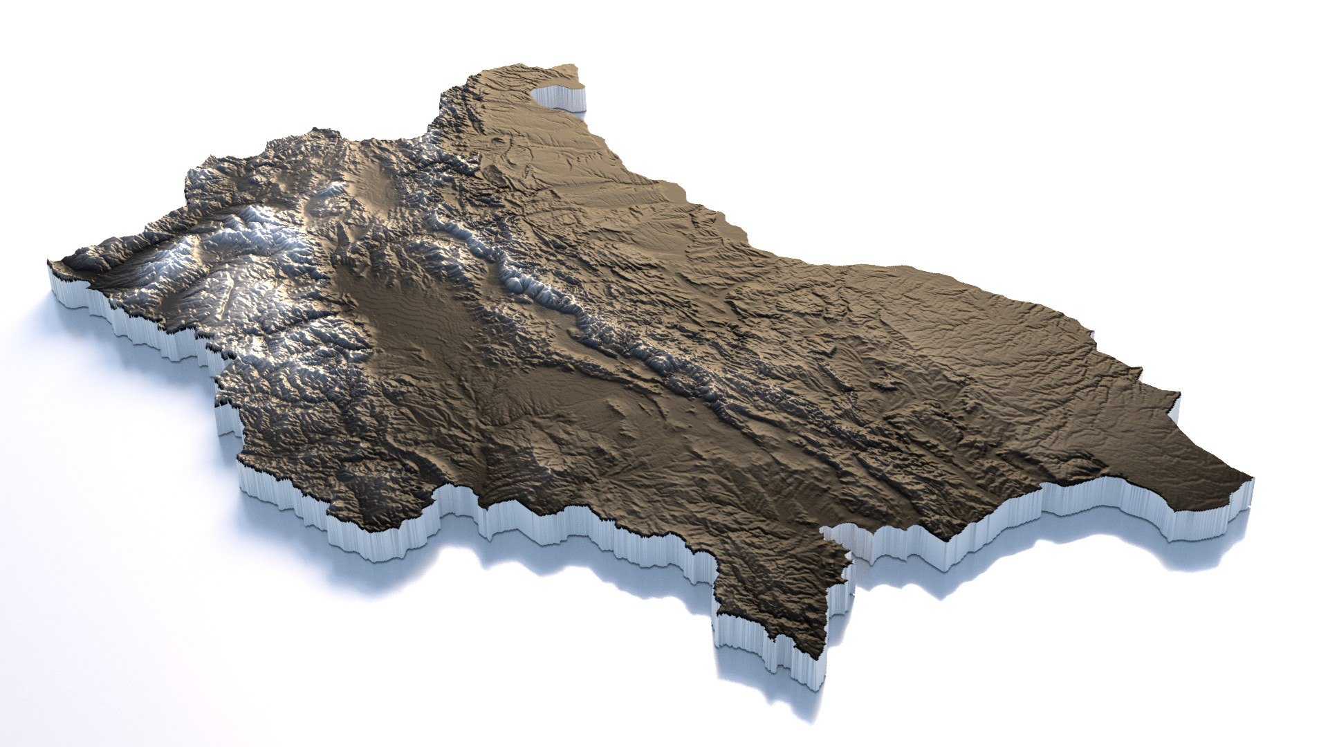 Bulgaria Terrain Map 3D - TurboSquid 2335465