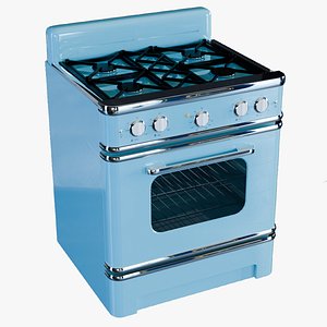 Retro Stove - 6 colors 3D model