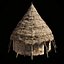 PRIMITIVE AFRICAN PRIMAL HUT SHELTER HOUSE COTTAGE COLLECTION