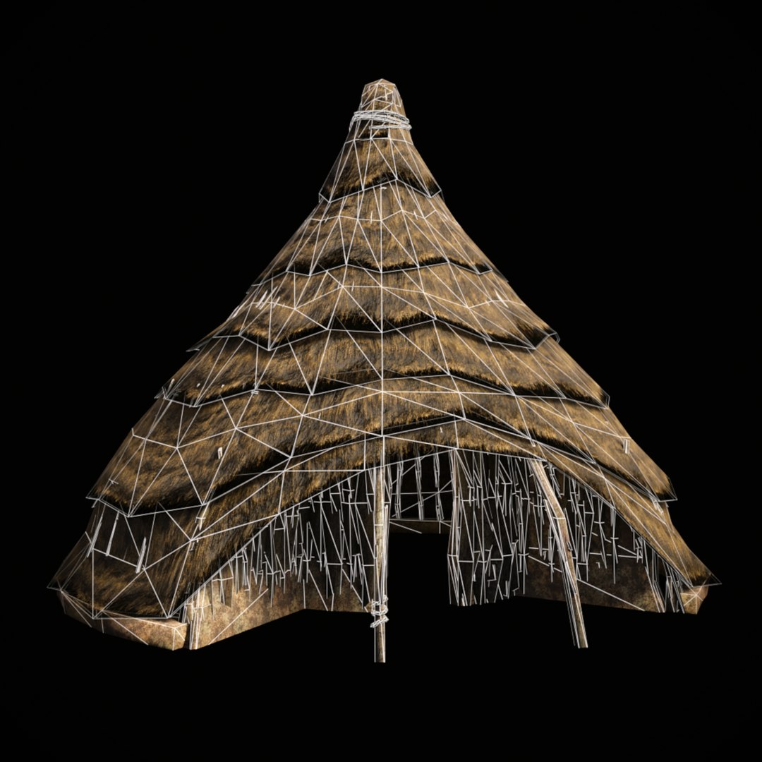 3D PRIMITIVE AFRICAN PRIMAL HUT SHELTER HOUSE COTTAGE COLLECTION model https://p.turbosquid.com/ts-thumb/V9/7w50Sd/dI/african_hut_006_wireframe/png/1683920141/1920x1080/fit_q87/56a9df77bcc25eb86a1e40ec8ddd49a362171d7b/african_hut_006_wireframe.jpg
