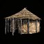 PRIMITIVE AFRICAN PRIMAL HUT SHELTER HOUSE COTTAGE COLLECTION