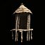 PRIMITIVE AFRICAN PRIMAL HUT SHELTER HOUSE COTTAGE COLLECTION