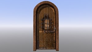 3D dungeon door model