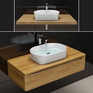 3D sink ravak solo model