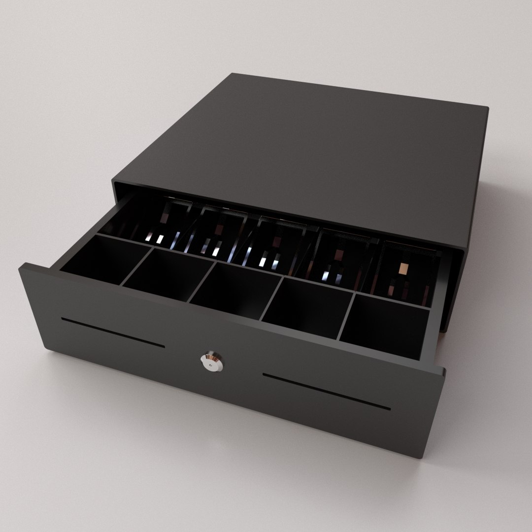 Cash Drawer 3D Model - TurboSquid 1838778