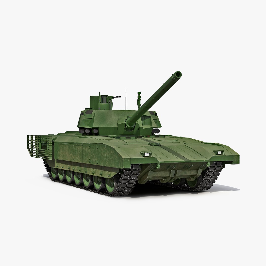 Tank T-14 Armata Rigged 3D Model 3D model preview