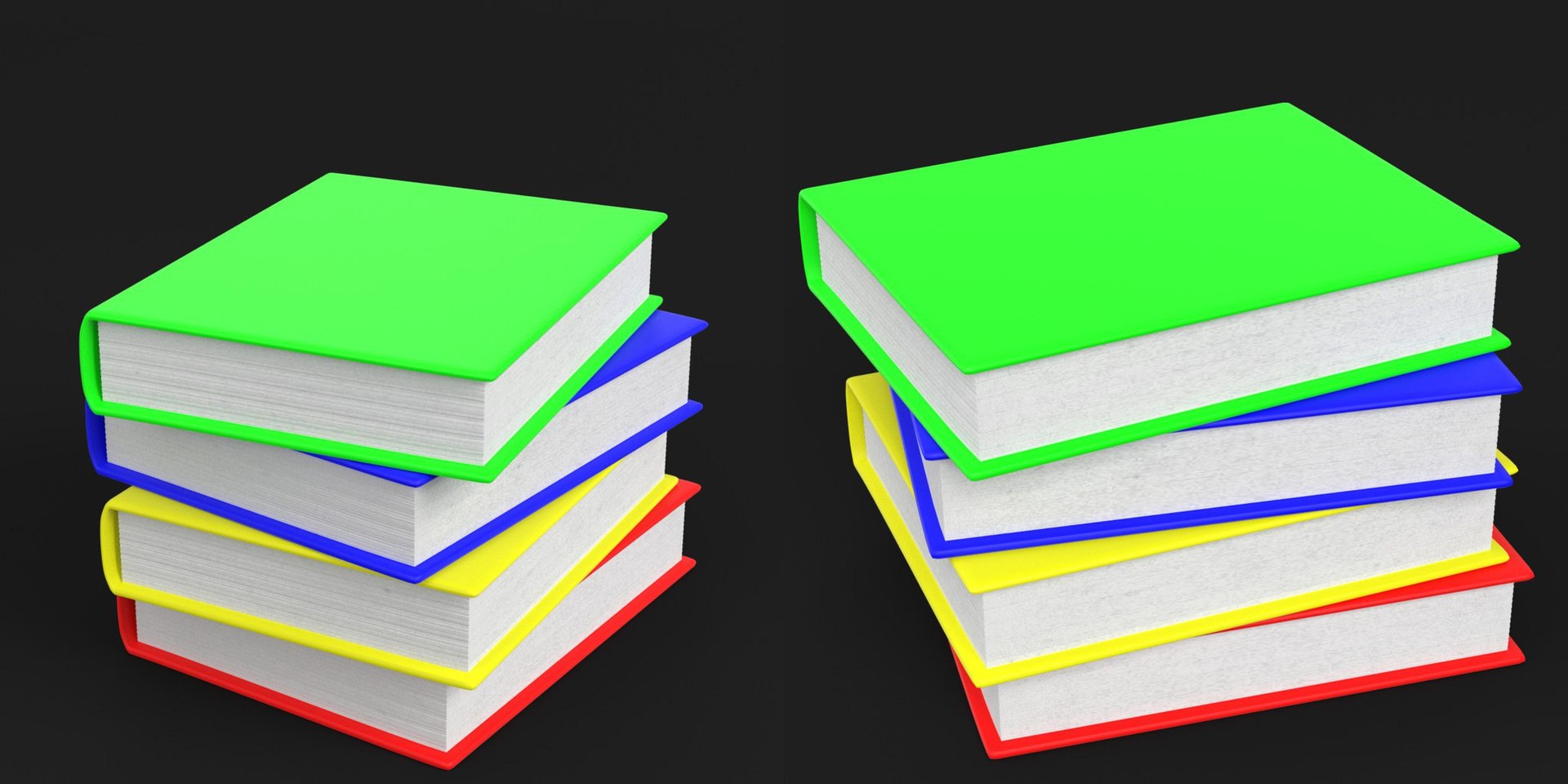 3D Model Stack Books 1 - TurboSquid 1341530
