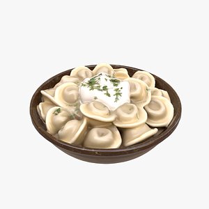 3D Siberian Dumplings Russian Pelmeni