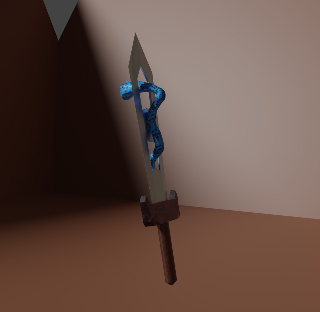 Dagger With Snake 3D Model - TurboSquid 2037584