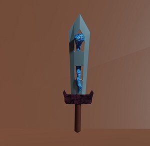 Dagger with snake 3D model