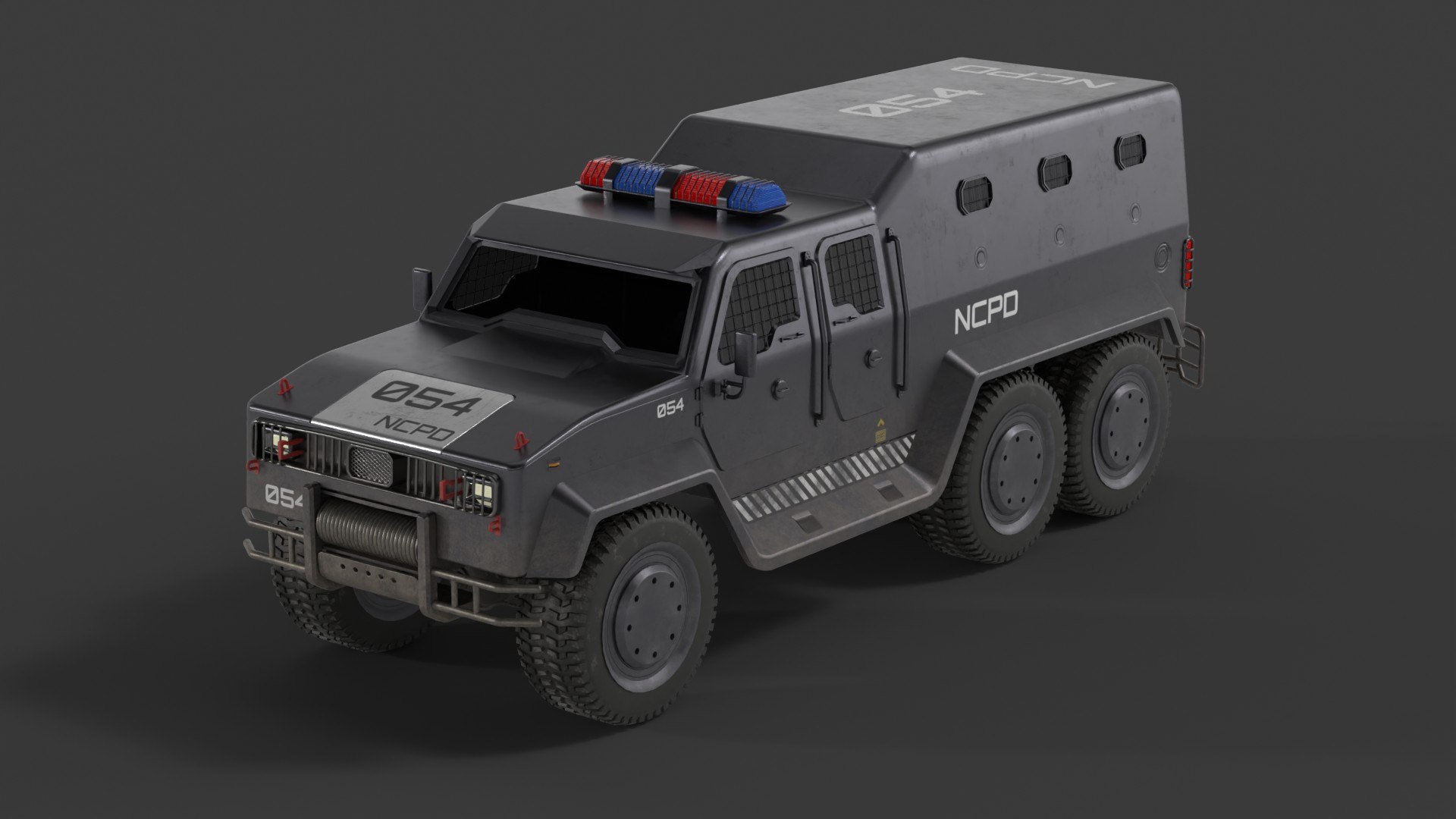 Police APC 3D Model - TurboSquid 2067334