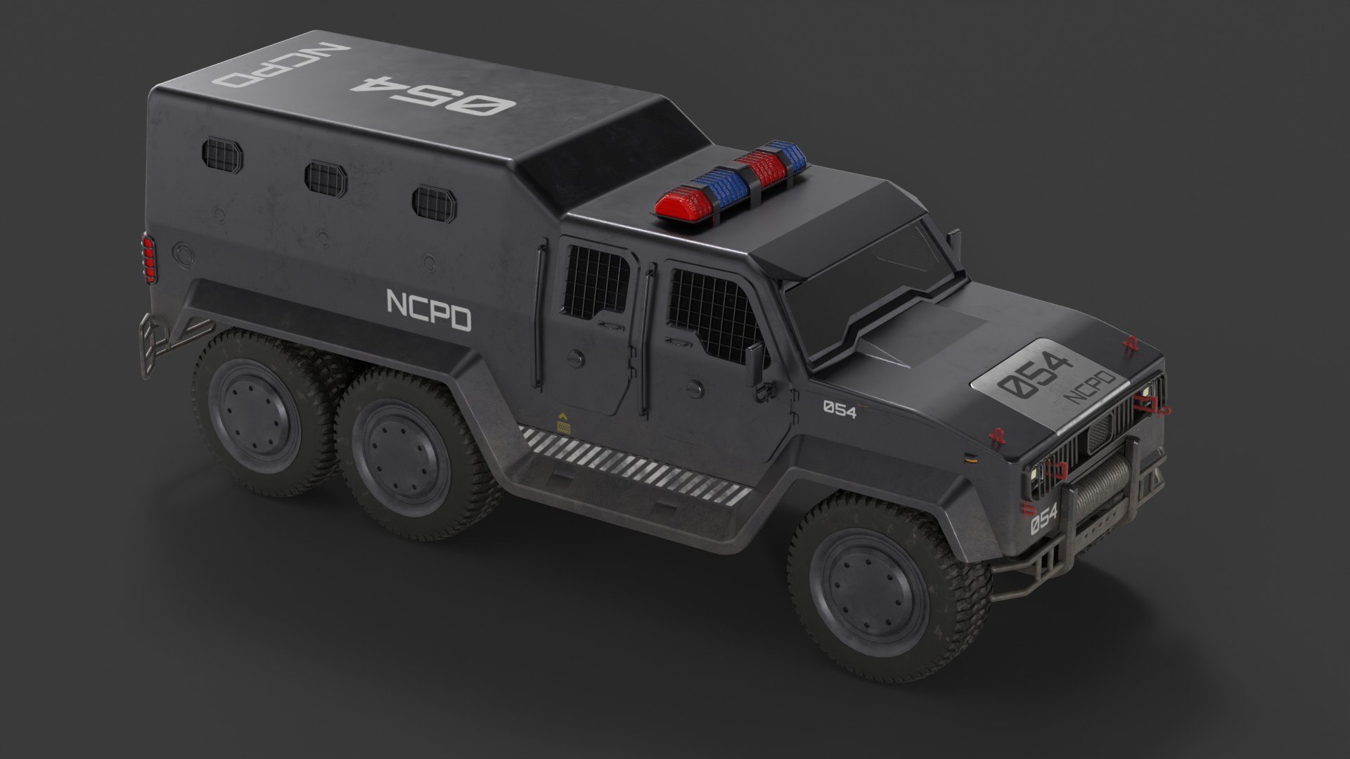 Police APC 3D Model - TurboSquid 2067334