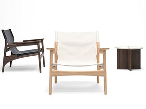 Chair Karimoku Lounge NLC02 and Table NST01
