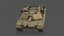 M1 Abrams Battle Tank Low-poly 3D model
