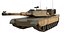 M1 Abrams Battle Tank Low-poly 3D model