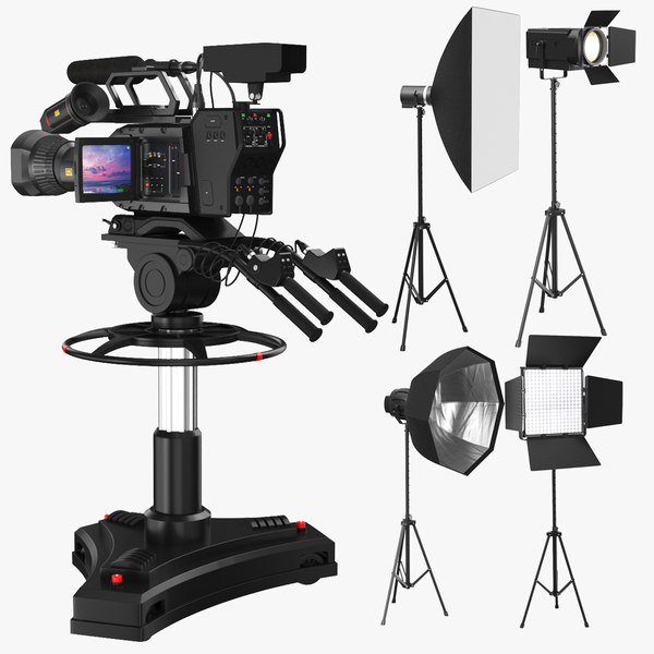 3D model photo real studio equipment